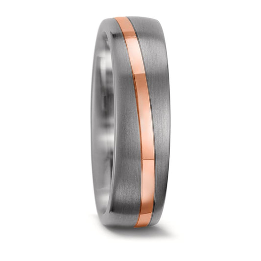 Partnerringe Titanium, 585/14 K rødguld