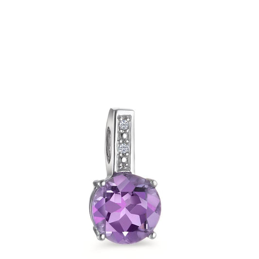 Vedhæng 750/18K hvidguld Diamant violet , 0.01 ct, 2 Sten , [facettiert], p1