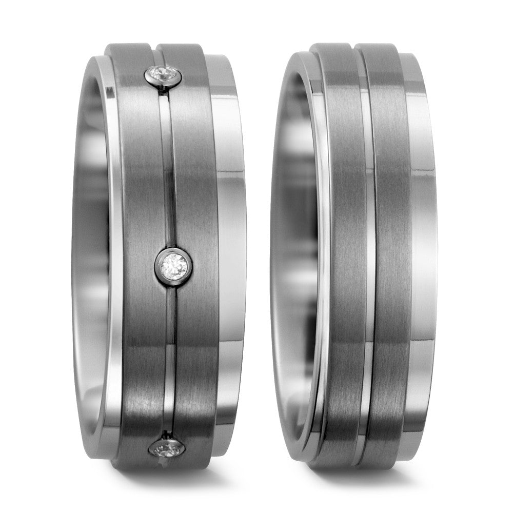 Ringe Titanium Zirconia 6 Sten