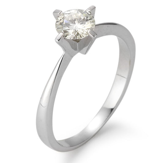 Solitaire ring 750/18K hvidguld Moissanite