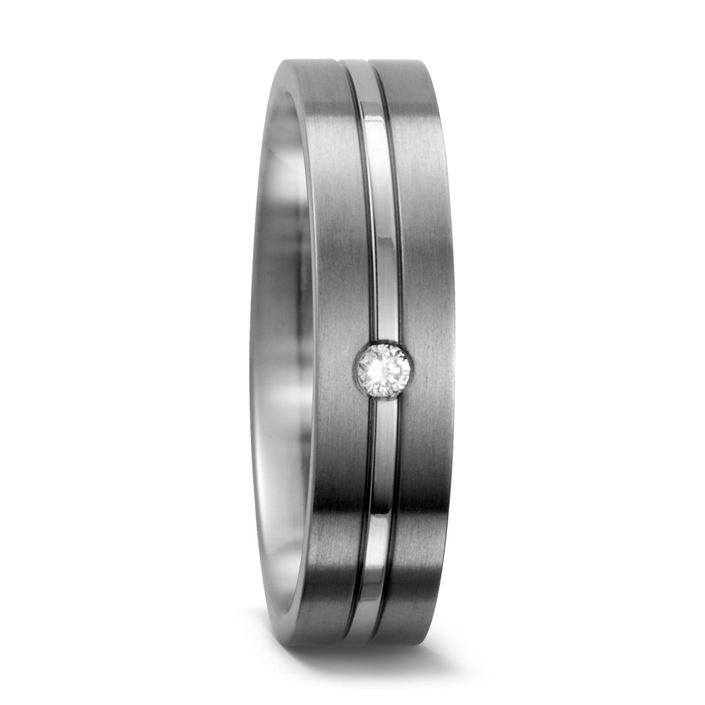 Partnerringe Titanium Diamant 0.03 ct, w-si