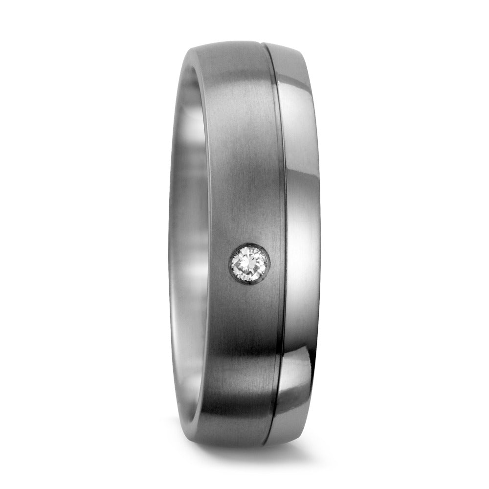 Ringe Titanium Diamant 0.03 ct, w-si