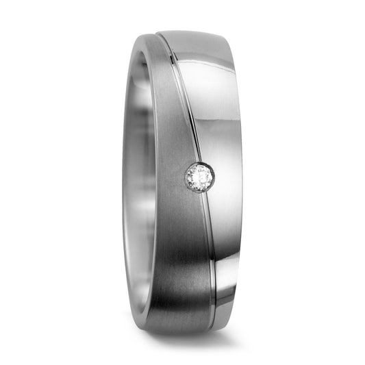 Partnerringe Titanium Diamant 0.03 ct, w-si