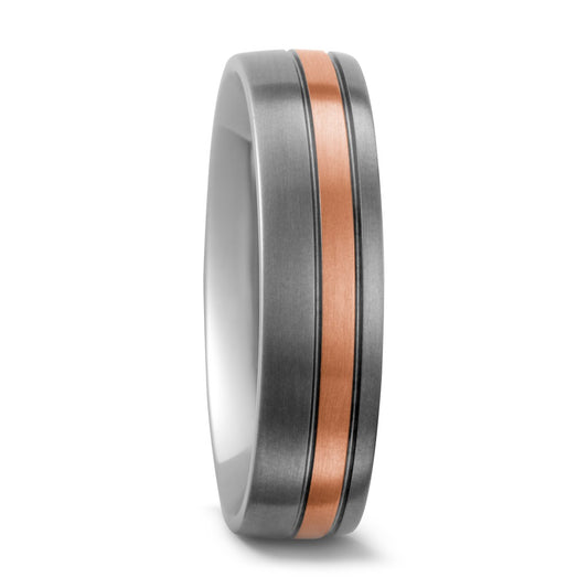 Partnerringe Titanium, 750/18K rødguld