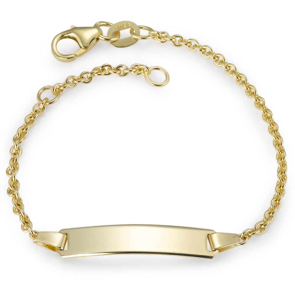 Indgraveret armbånd 375/9K guld 12-14 cm