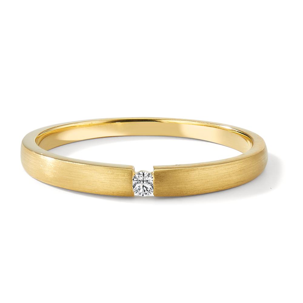 Solitaire ring 750/18K guld Diamant 0.03 ct, w-si