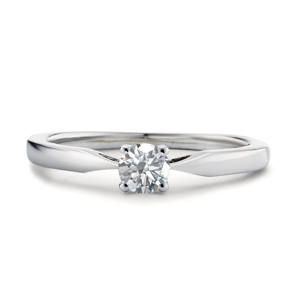 Solitaire ring 750/18K hvidguld Diamant hvid , 0.25 ct, w-si