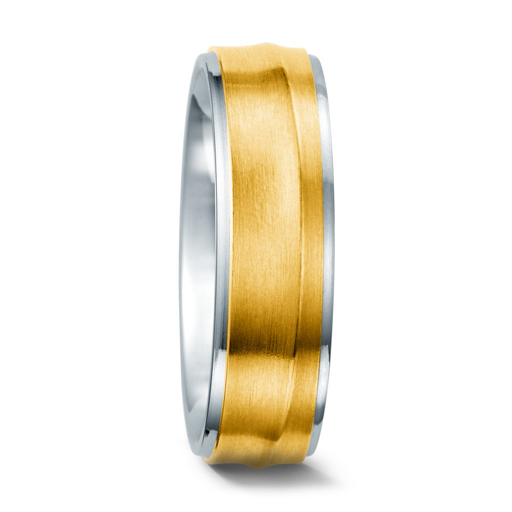 Ringe Rustfrit stål, 750/18K guld