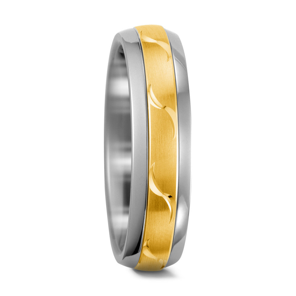 Partnerringe Titanium, 585/14K guld