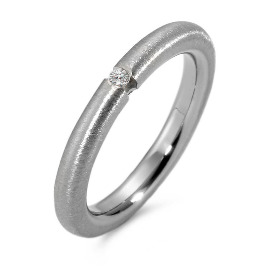 Indsæt ring Titanium Diamant 0.03 ct, w-si