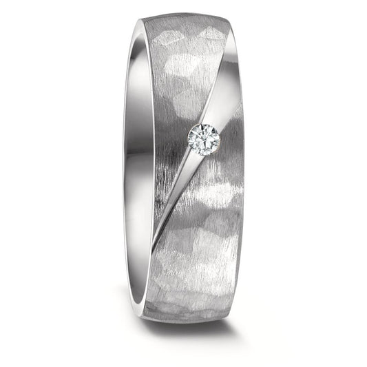 Partnerringe Titanium Diamant 0.05 ct, w-si