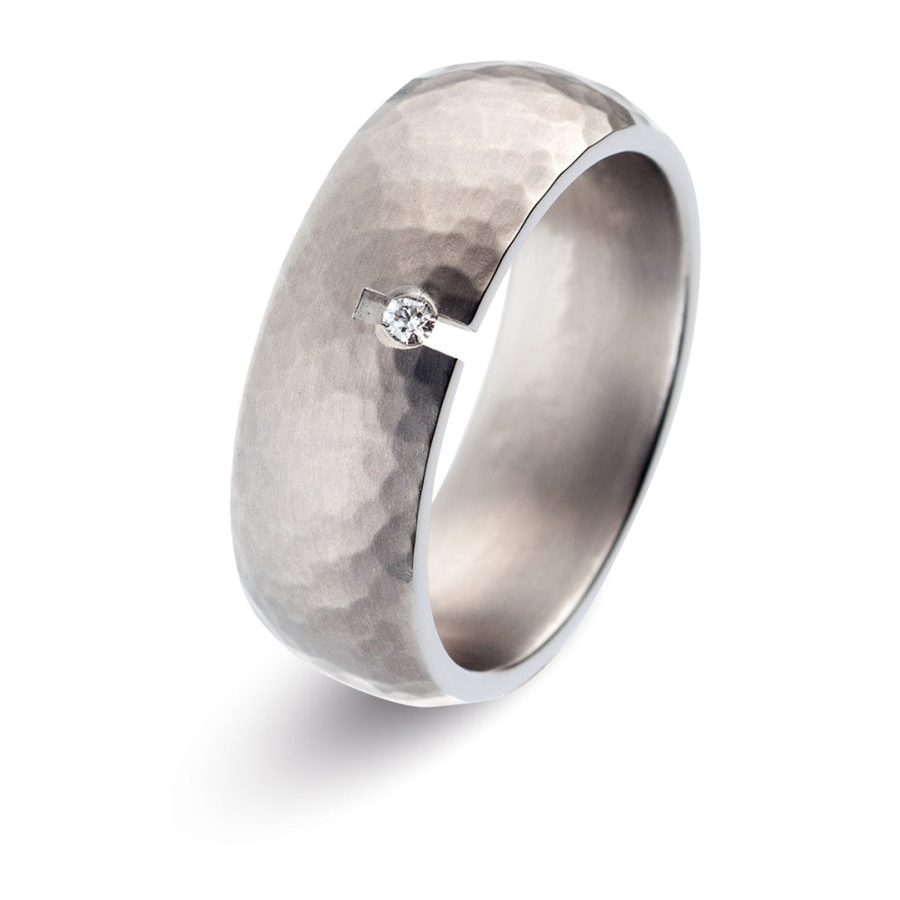 Partnerringe Titanium Diamant 0.02 ct, w-si