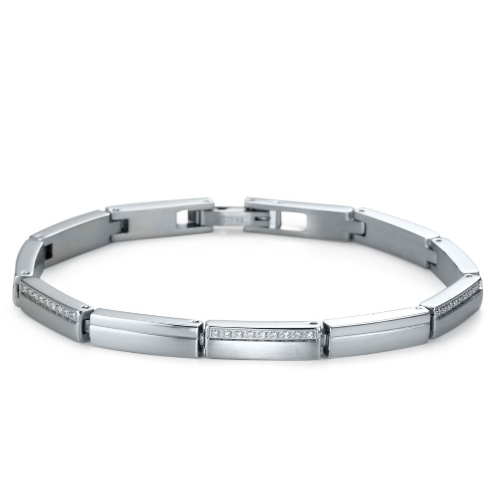 Armbånd Rustfrit stål Zirconia 19 cm