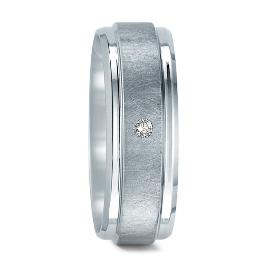 Partnerringe Rustfrit stål Diamant 0.02 ct, w-si