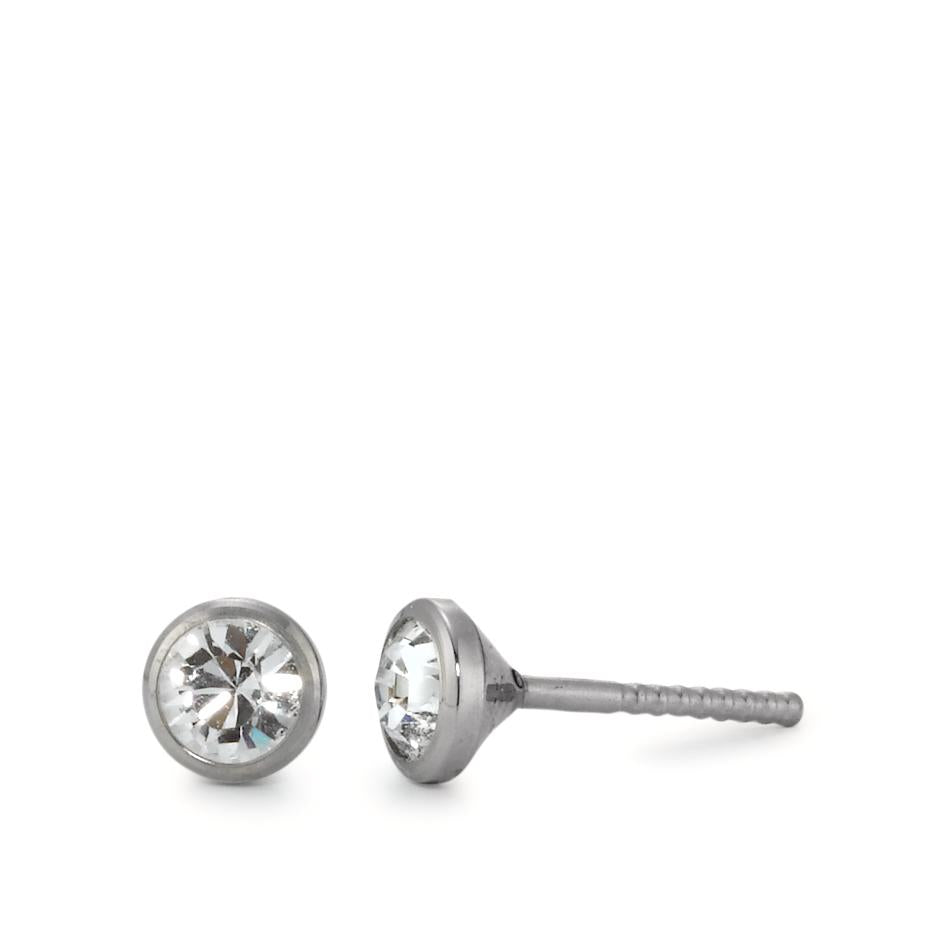 Ørestikker Titanium Zirconia 2 Sten Ø5 mm