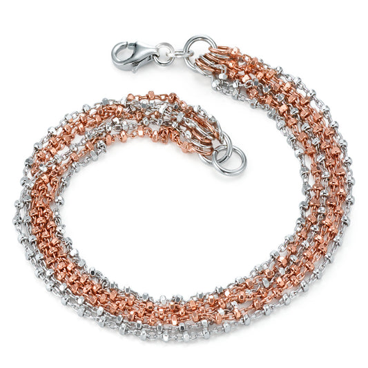 Armbånd Sølv rose forgyldt 19 cm