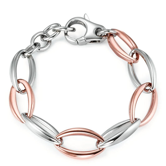 Armbånd Rustfrit stål rose IP belagt 19-22 cm