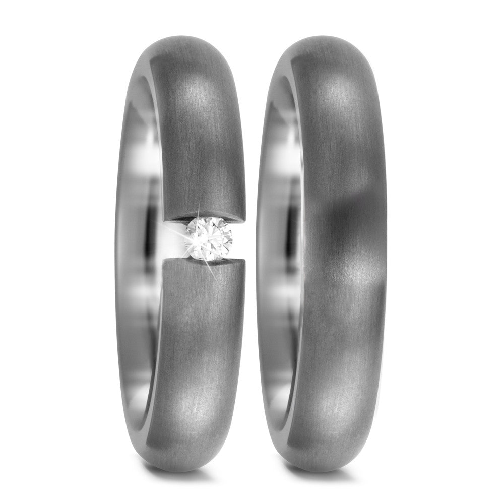 Partnerringe Titanium Diamant 0.05 ct