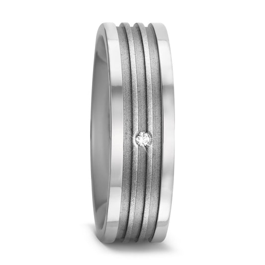 Partnerringe Titanium Diamant 0.01 ct, w-si