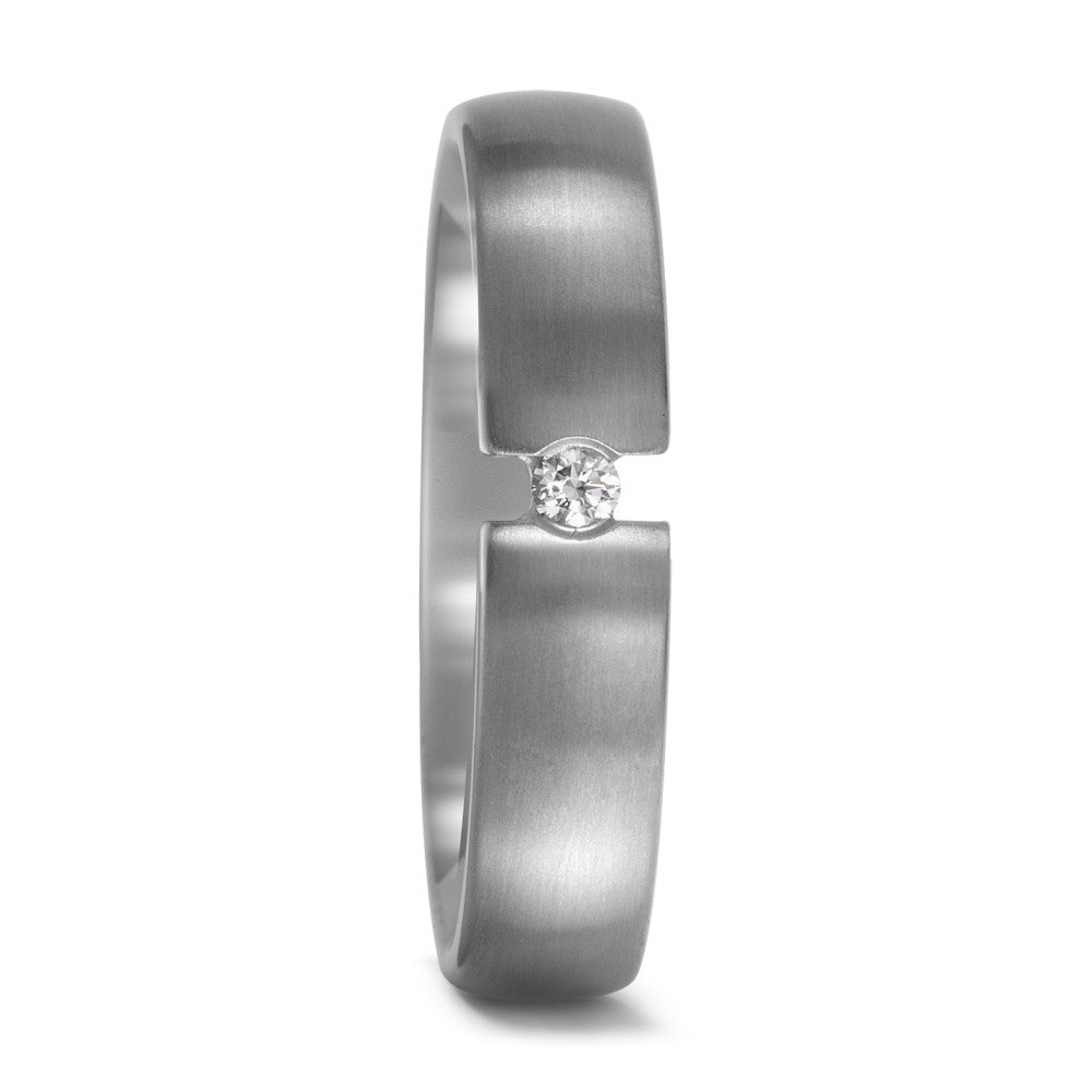 Partnerringe Titanium Diamant 0.05 ct, w-si