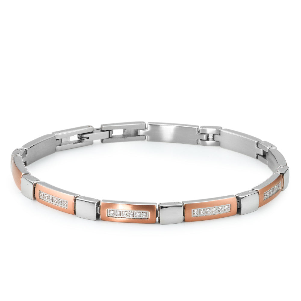 Armbånd Rustfrit stål Zirconia IP belagt 19 cm