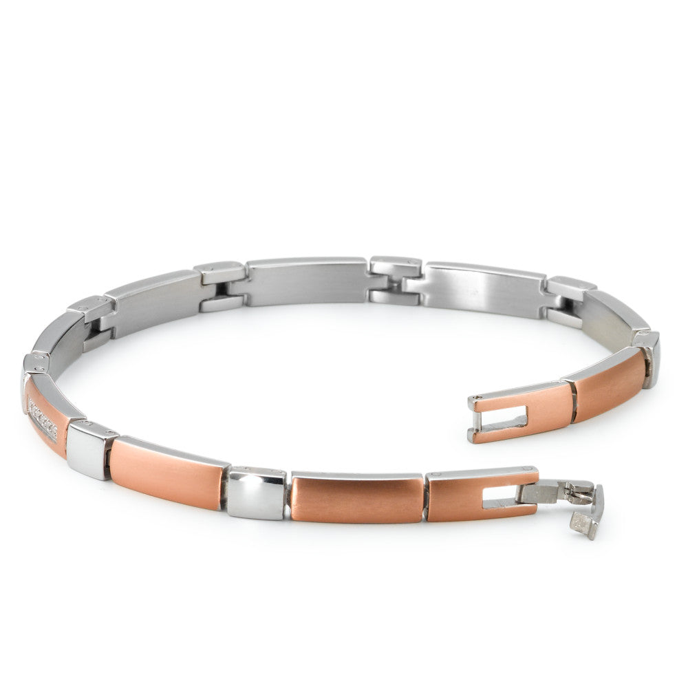 Armbånd Rustfrit stål Zirconia IP belagt 19 cm