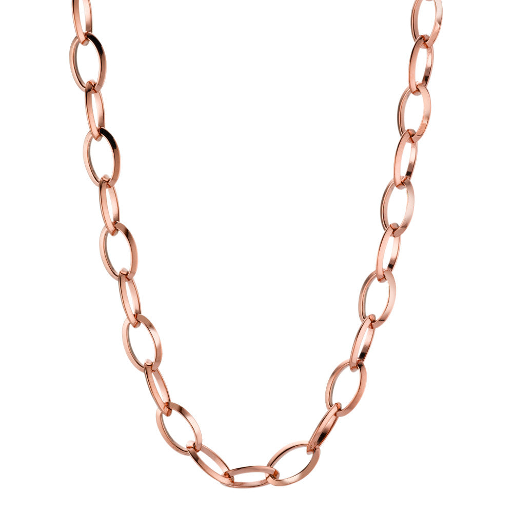 Collier Rustfrit stål rose IP belagt 45 cm