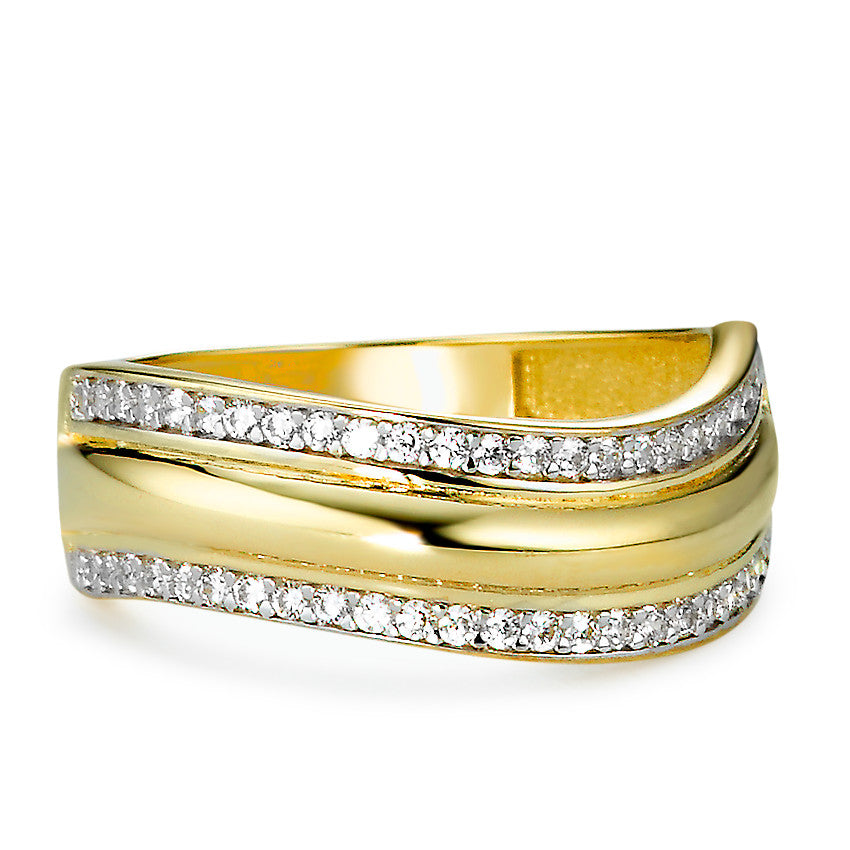 Fingerring 375/9K guld Zirconia 46 Sten