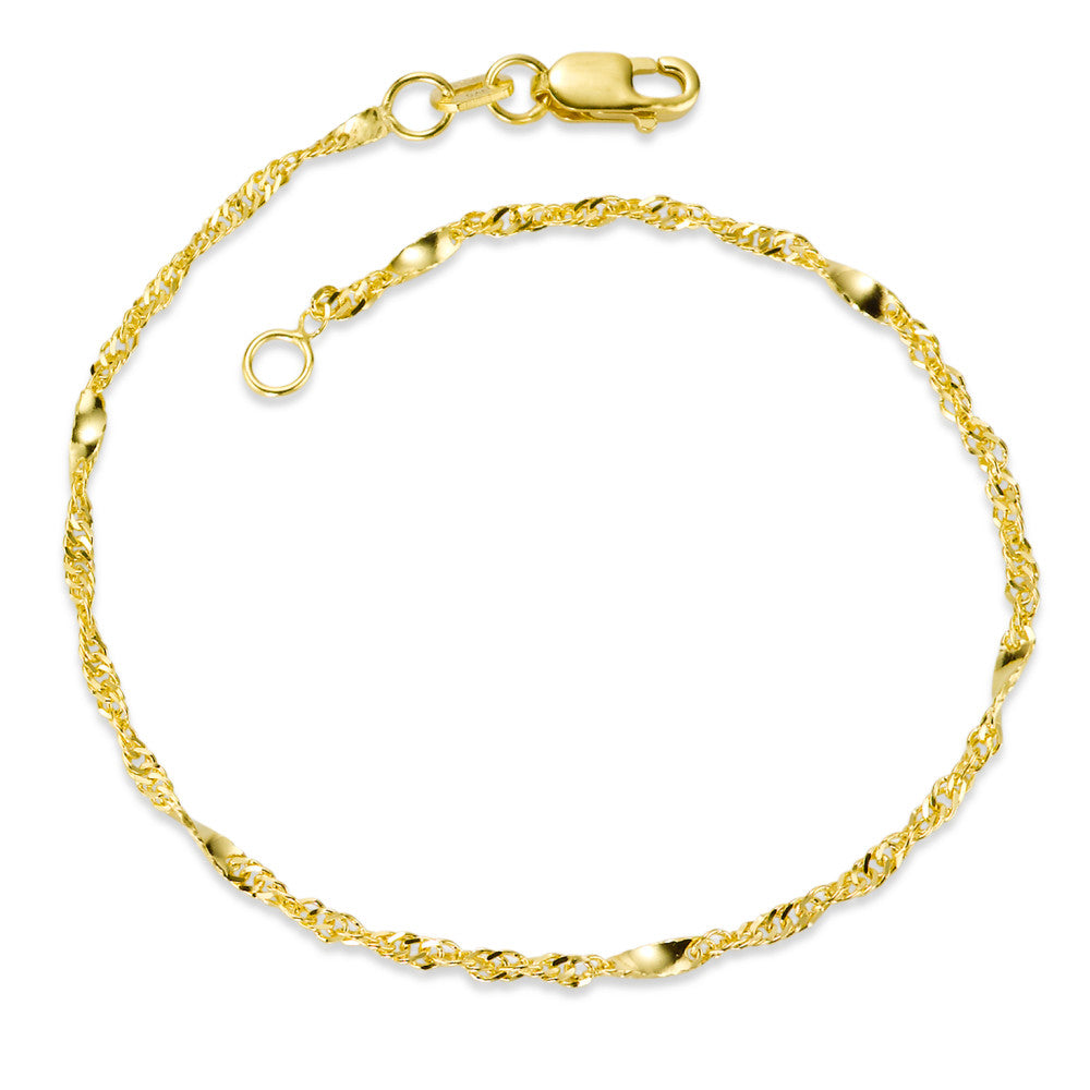 Armbånd 375/9K guld 17 cm