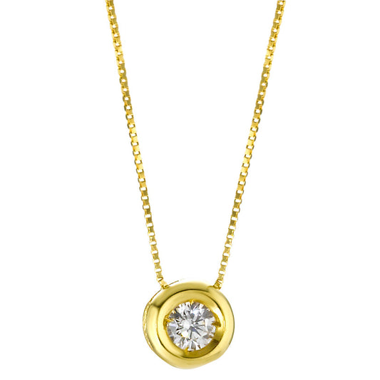 Collier 750/18K guld Zirconia 40-42 cm Ø5.5 mm