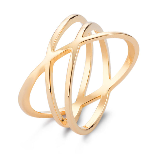 Fingerring Bronze forgyldt