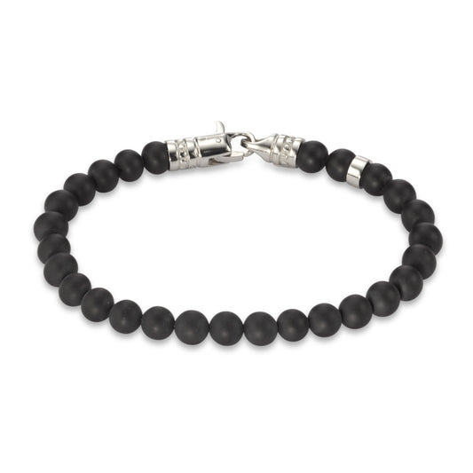 Armbånd Rustfrit stål Onyx 19 cm Ø6 mm