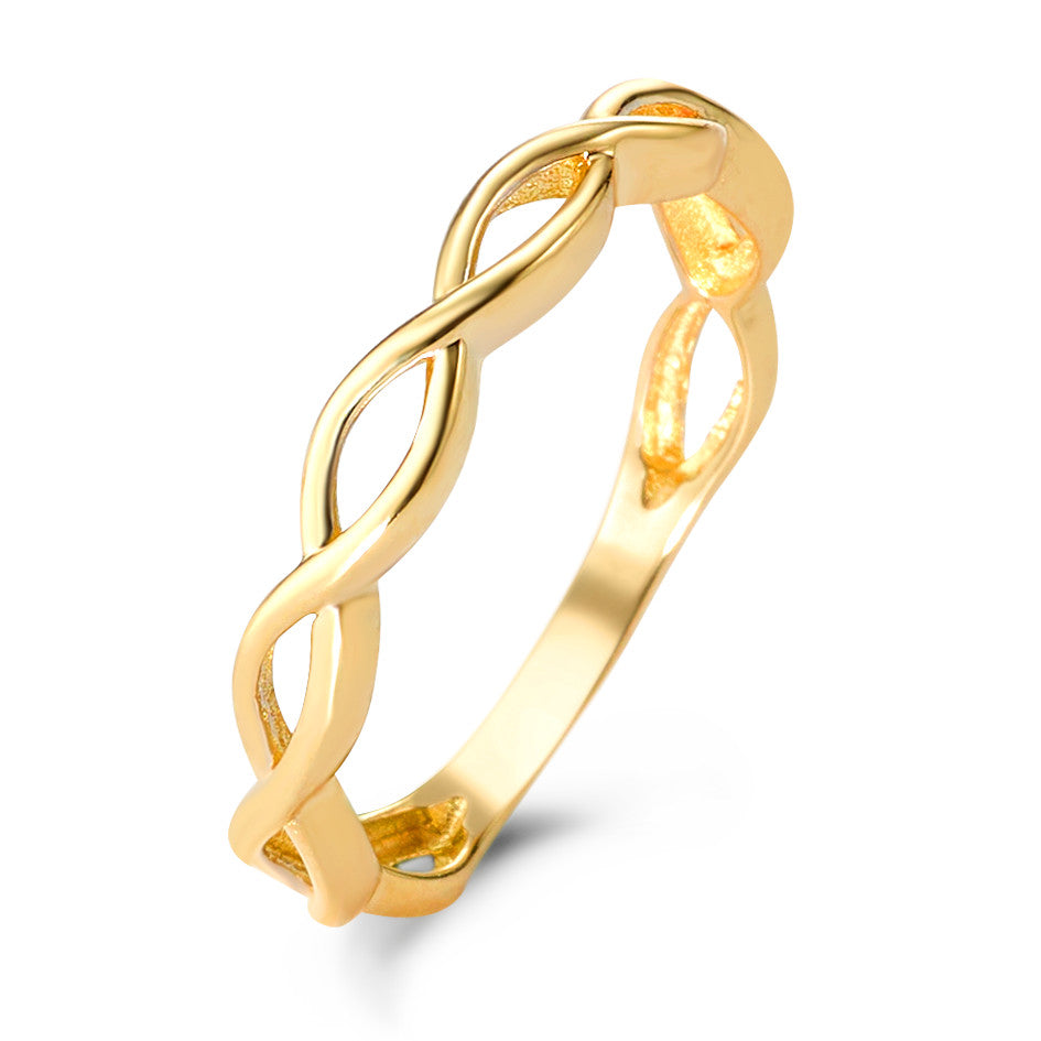 Fingerring 375/9K guld Uendelighed