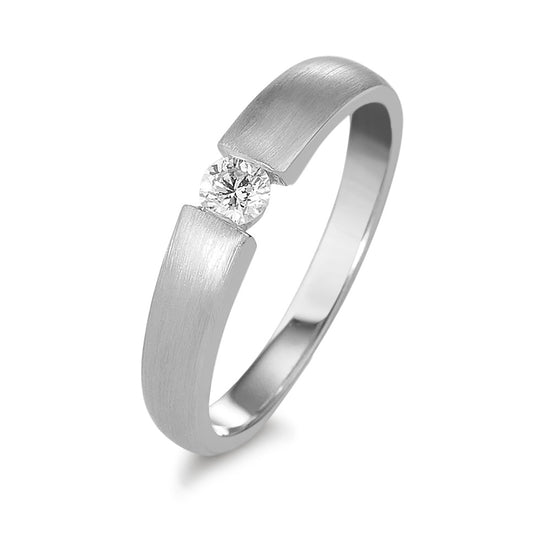 Solitaire ring 750/18K hvidguld Diamant 0.10 ct, w-si