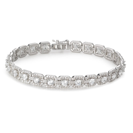 Armbånd Sølv Zirconia rhodineret 18.5 cm