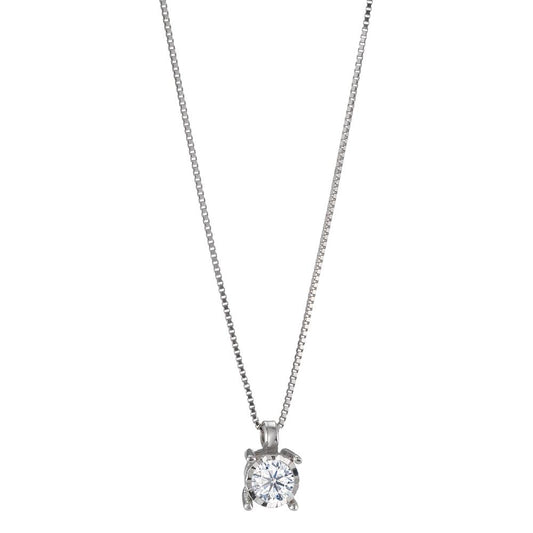 Collier 750/18K hvidguld Diamant 0.10 ct, w-pi2 42 cm