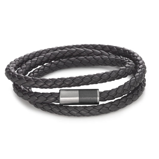 Armbånd Læder, Titanium, Kulstof 23 cm Ø6 mm