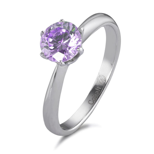 Solitaire ring Kobolt Zirconia violet