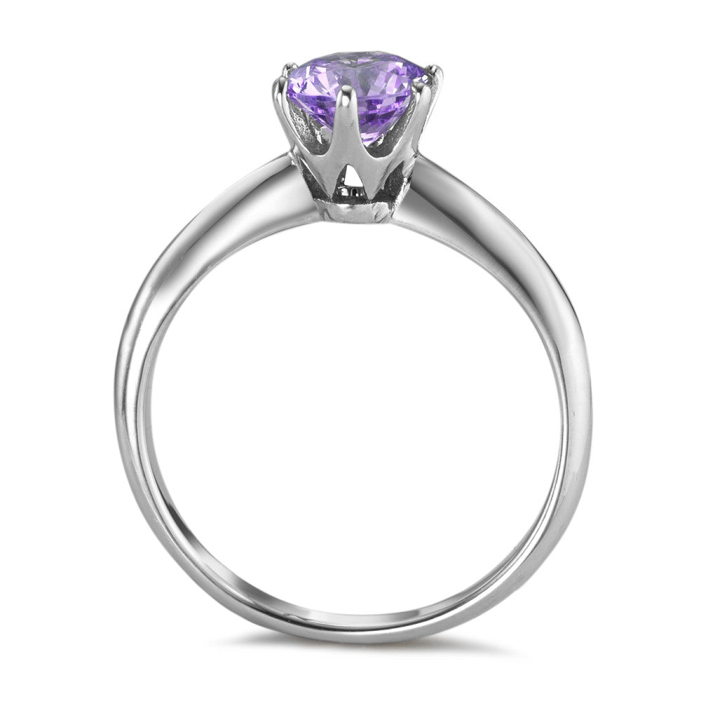 Solitaire ring Kobolt Zirconia violet