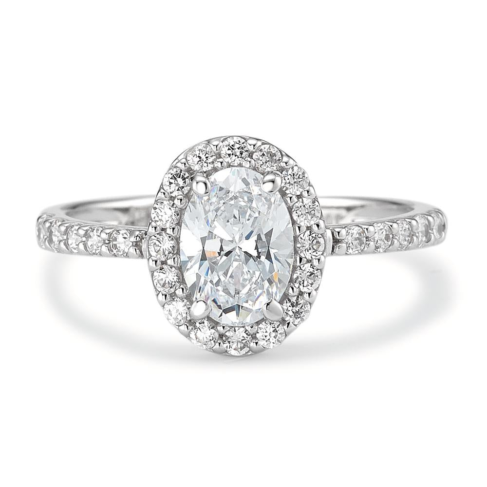 Solitaire ring 750/18K hvidguld Zirconia