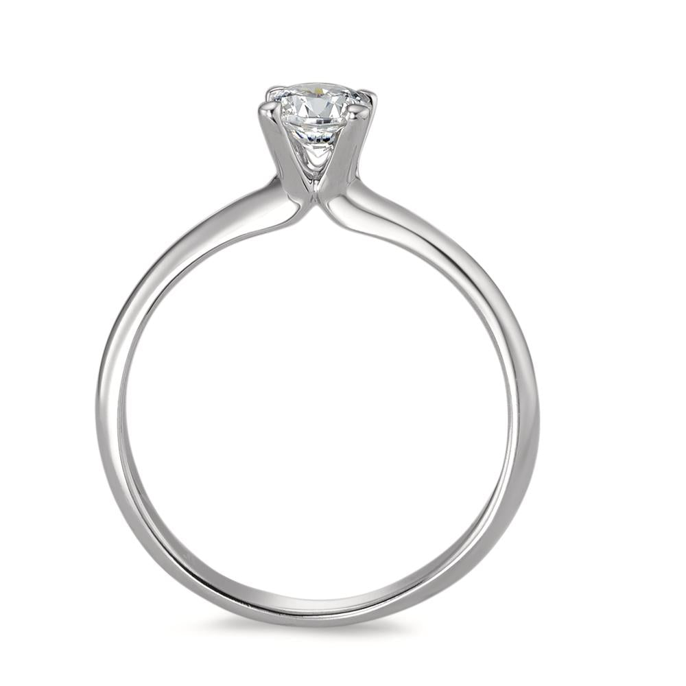 Solitaire ring 750/18K hvidguld Zirconia