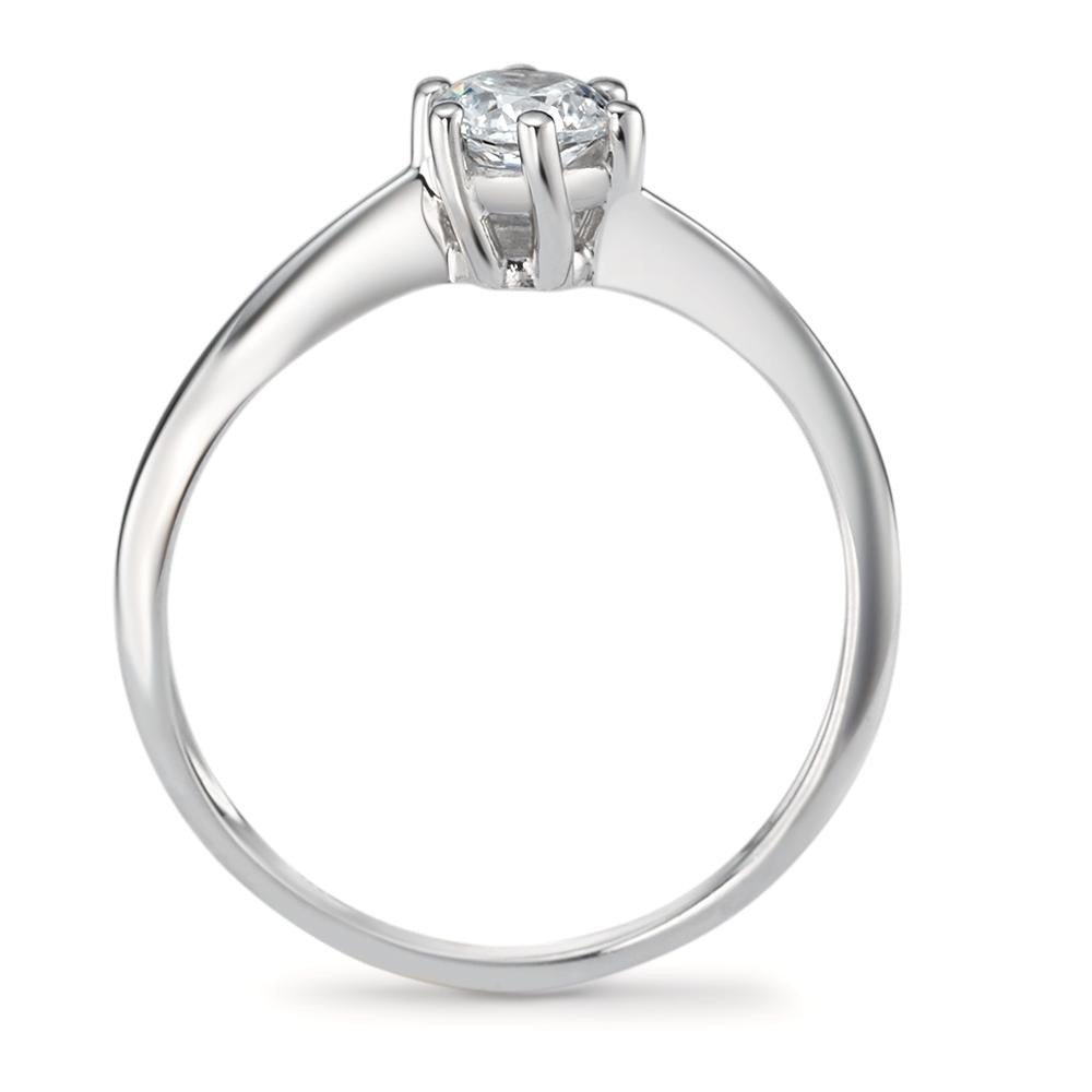 Solitaire ring 750/18K hvidguld Zirconia