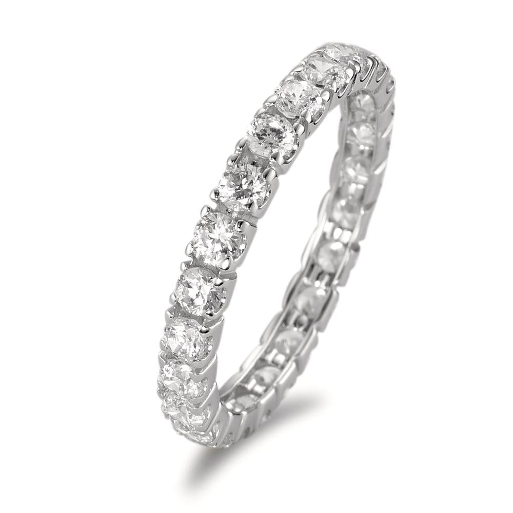 Memory ring 750/18K hvidguld Zirconia