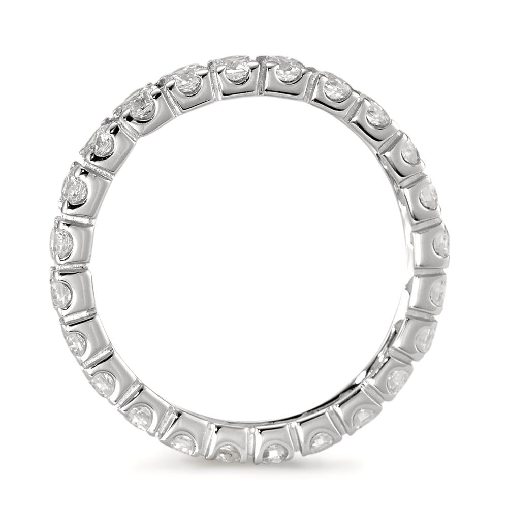 Memory ring 750/18K hvidguld Zirconia