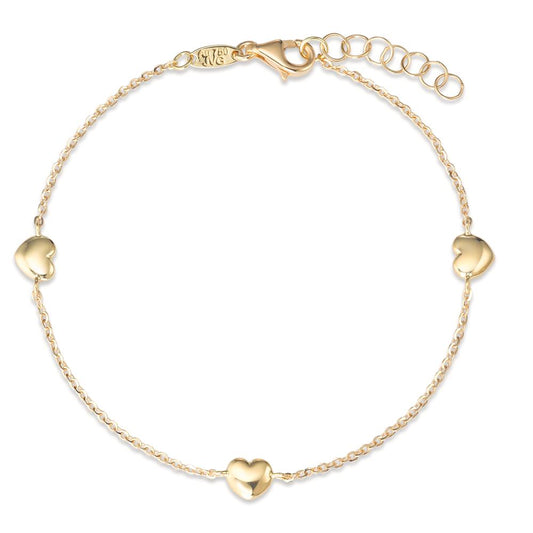 Armbånd 750/18K guld Hjerte 16.5-18 cm