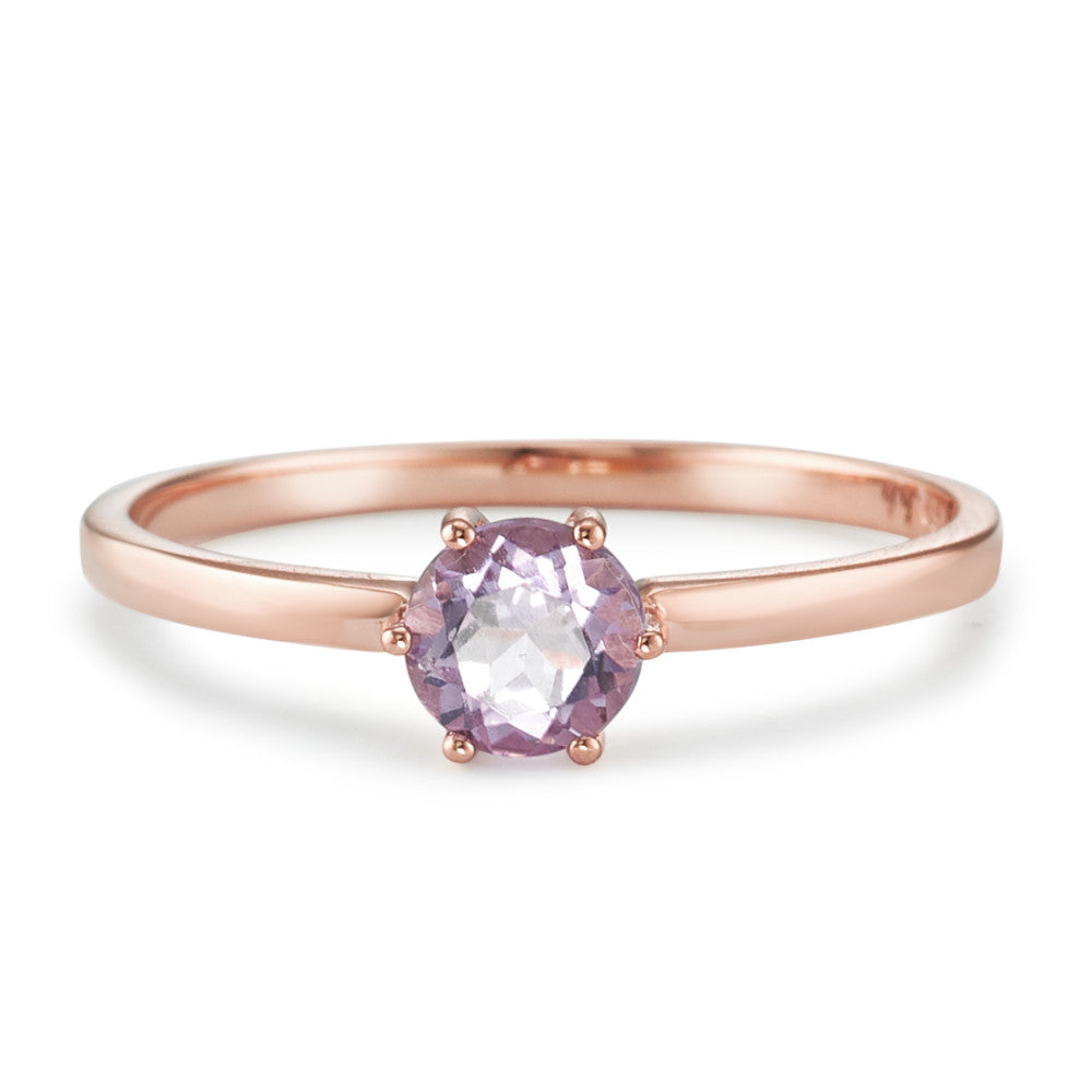 Fingerring 750/18K rødguld Ametyst violet