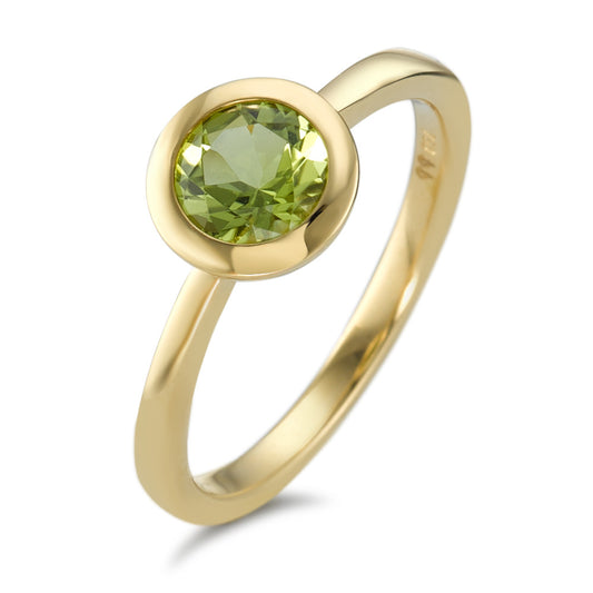 Fingerring 750/18K guld Peridot