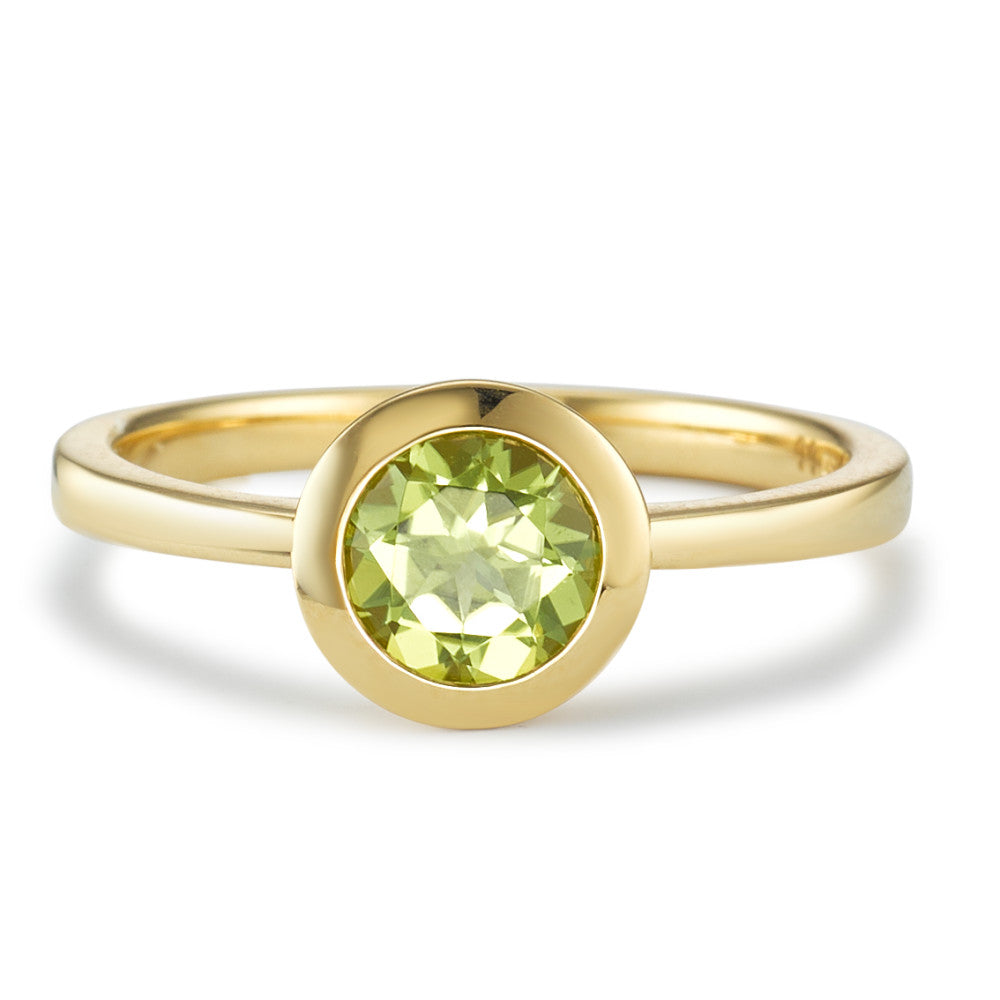 Fingerring 750/18K guld Peridot