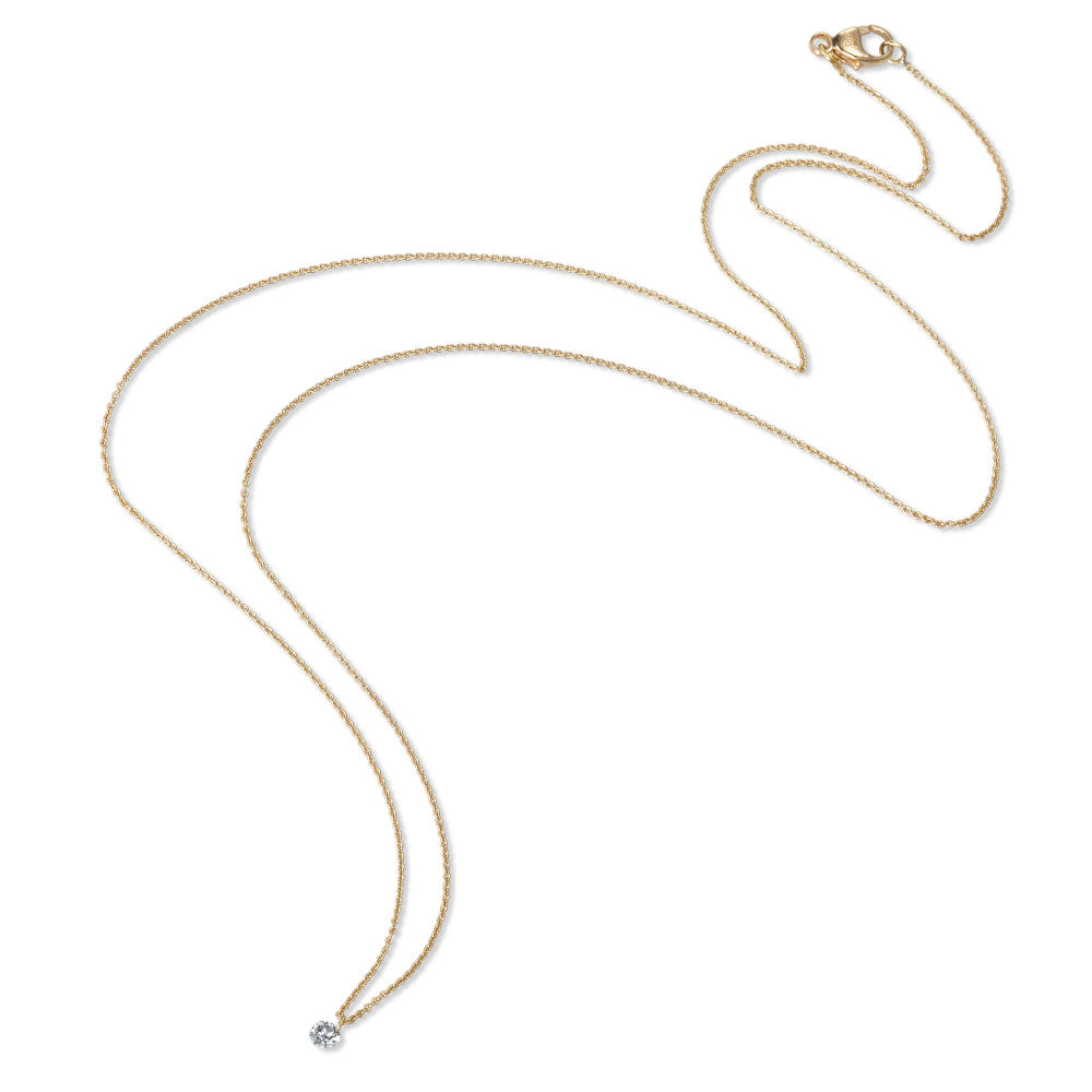 Collier 750/18K guld Diamant 0.06 ct 42 cm