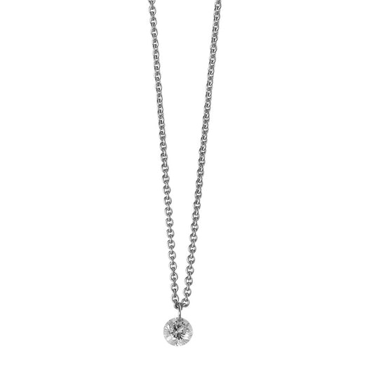 Collier 750/18K hvidguld Diamant 0.06 ct 42 cm